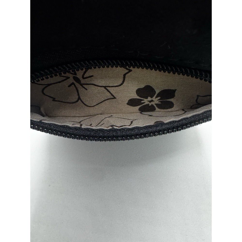 Black Suede Like Boho Crossover Purse/Bag - Removable Strap - Picture 6 of 9